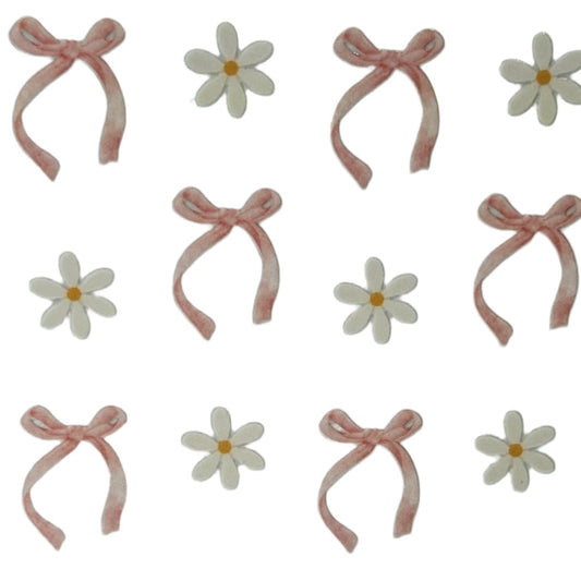 Pink Bows with Daisies