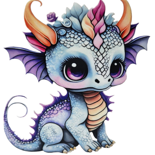 Baby White & Purple Dragon