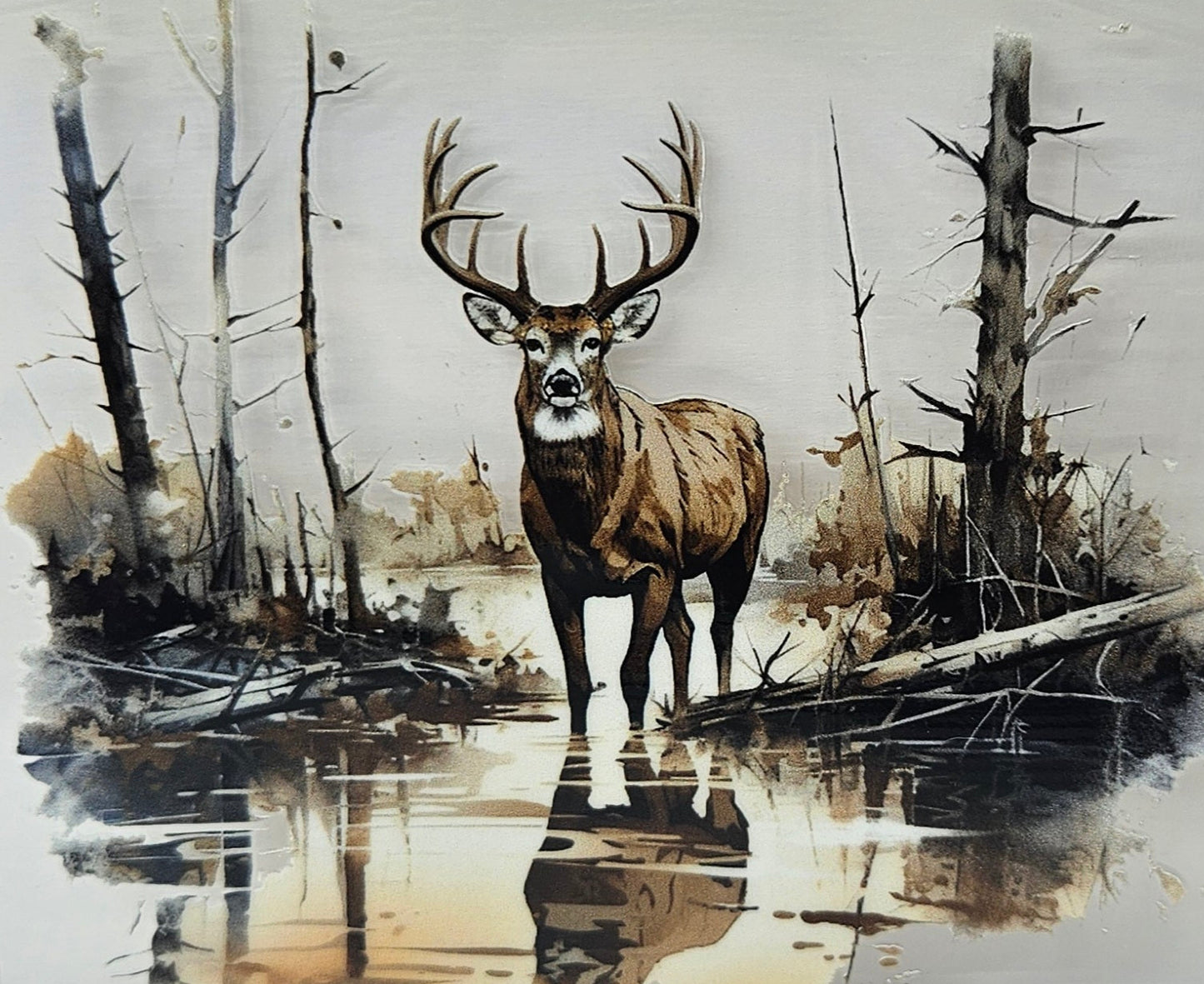 Elk Amongst the Trees