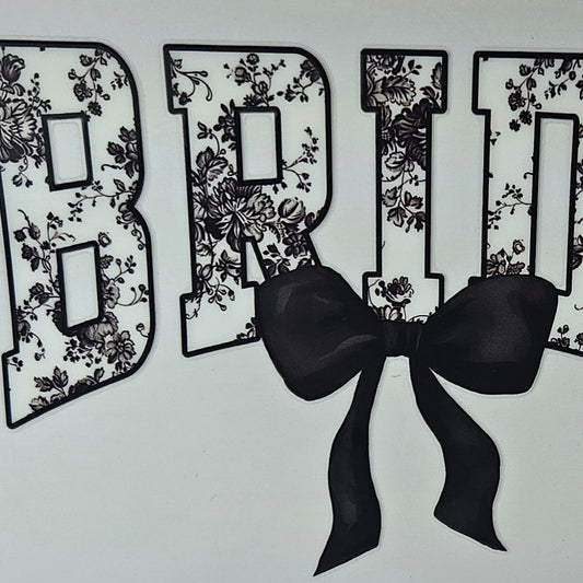BRIDE Black Floral