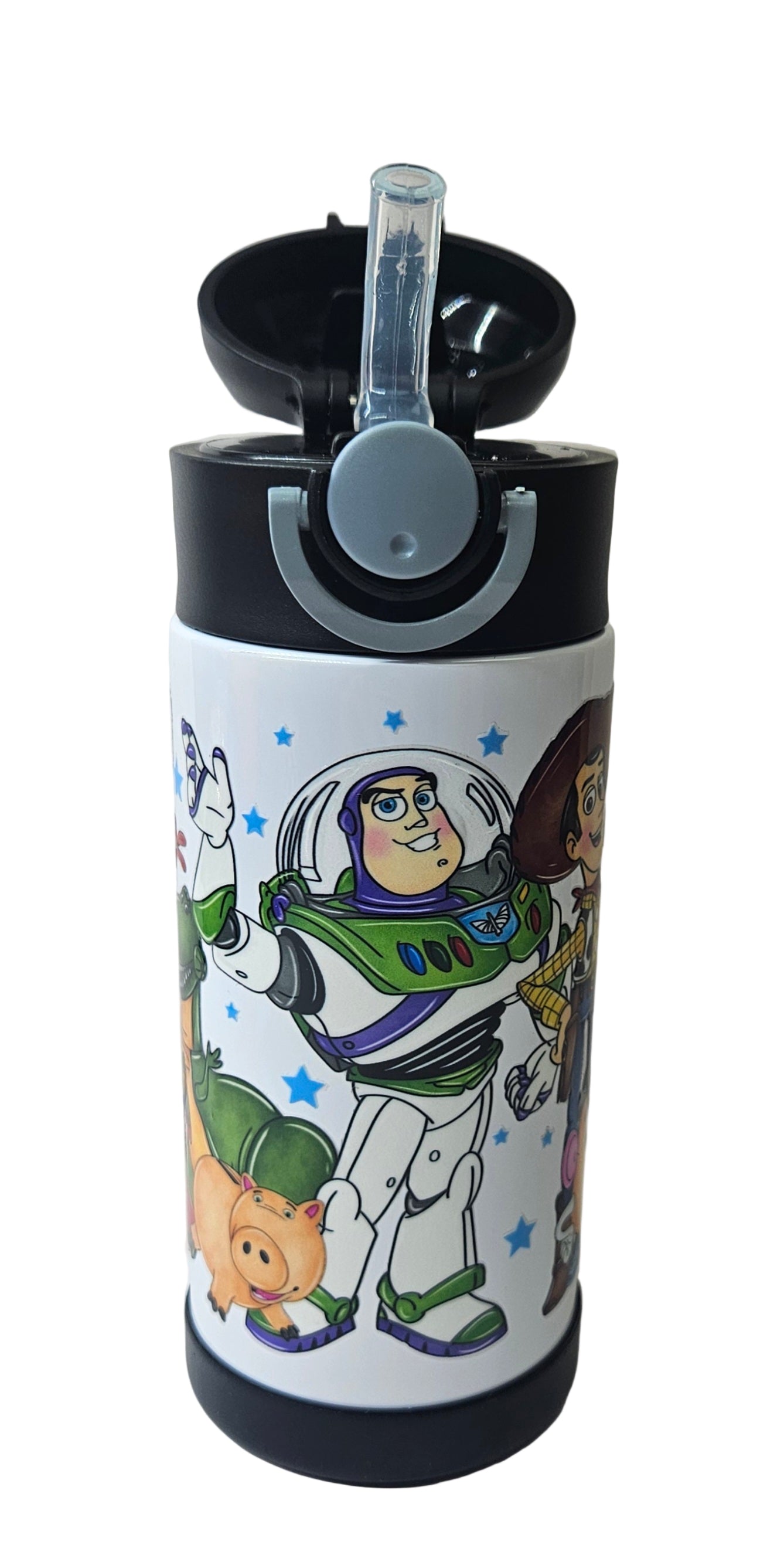 Pre-made 12oz SS Insulated Kids Flip Top Items Already Has Its Own Colored Boot Included