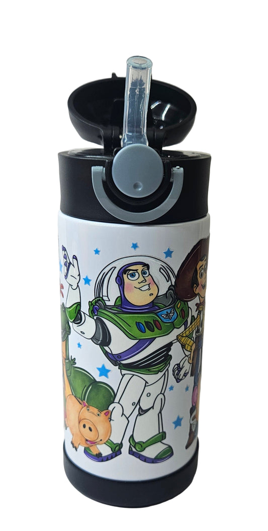 Pre-made 12oz SS Insulated Kids Flip Top Items Already Has Its Own Colored Boot Included