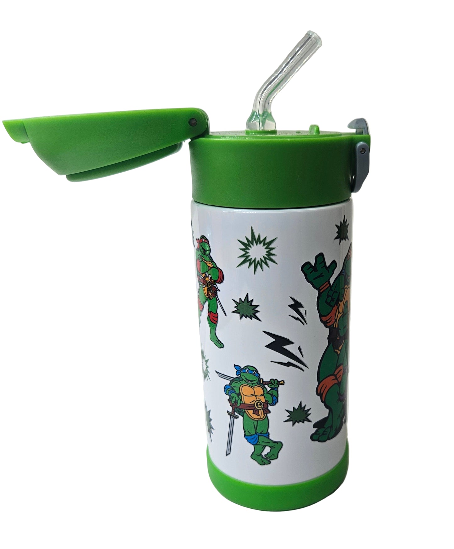 Pre-made 12oz SS Insulated Kids Flip Top Items Already Has Its Own Colored Boot Included