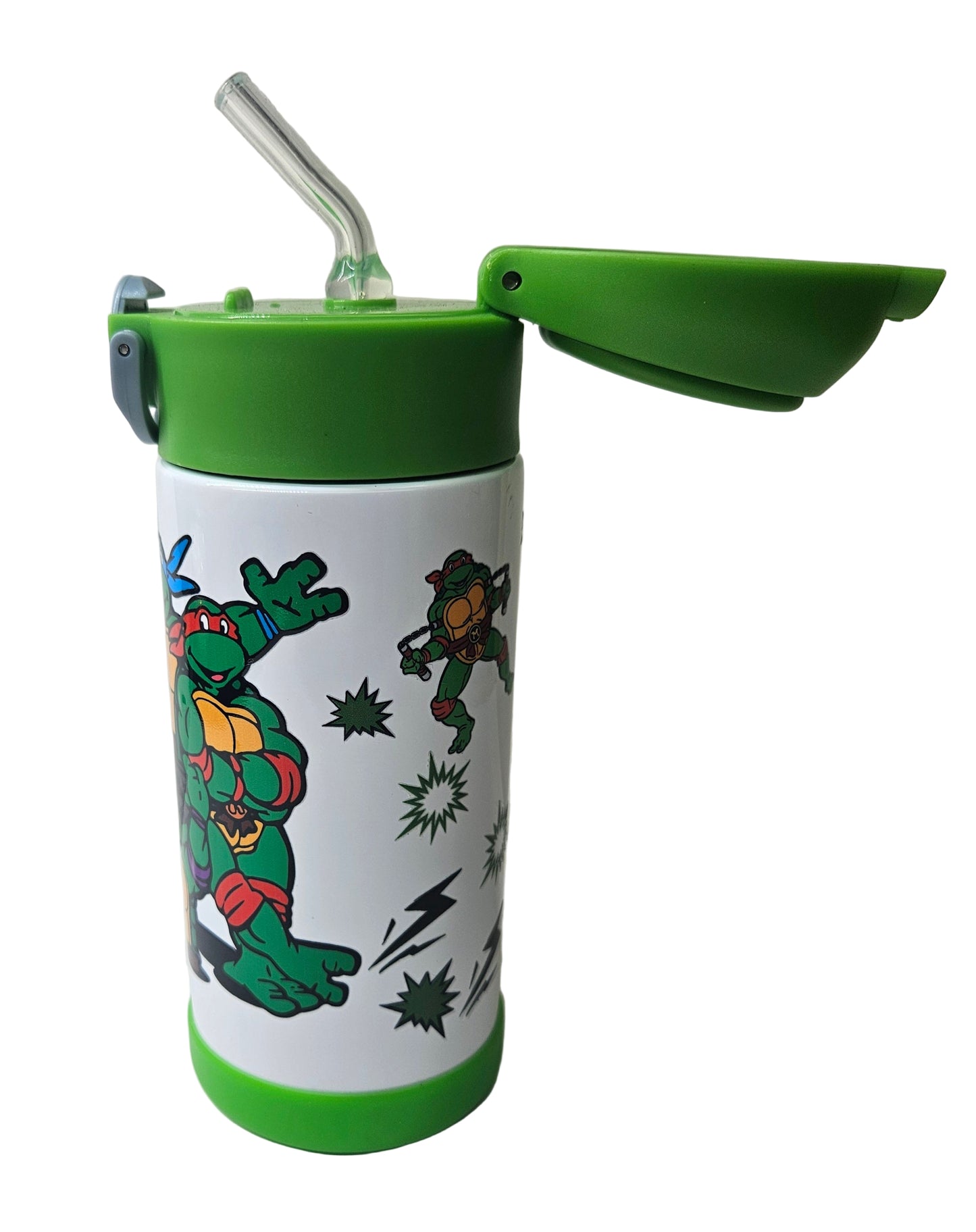 Pre-made 12oz SS Insulated Kids Flip Top Items Already Has Its Own Colored Boot Included