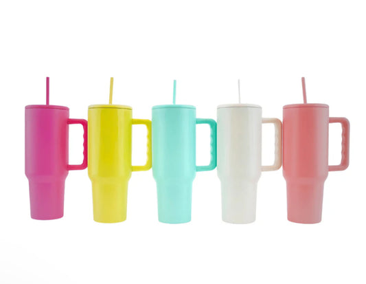 40oz SS Insulated Colored Modern Tumblers