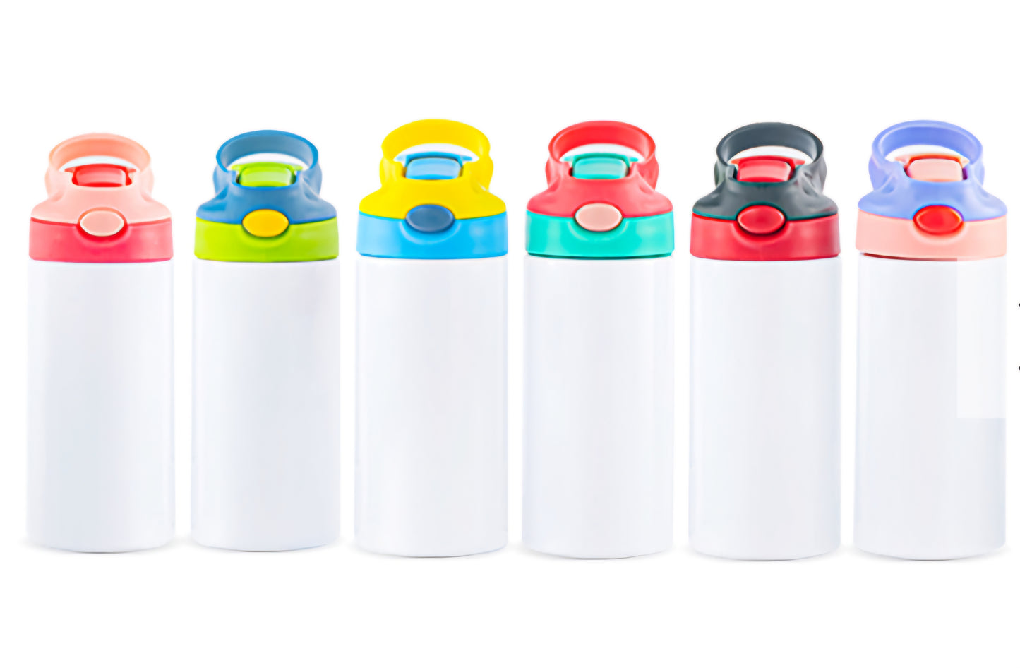 12oz SS Insulated Kids Sippy Water Bottle with Multicolored Lid
