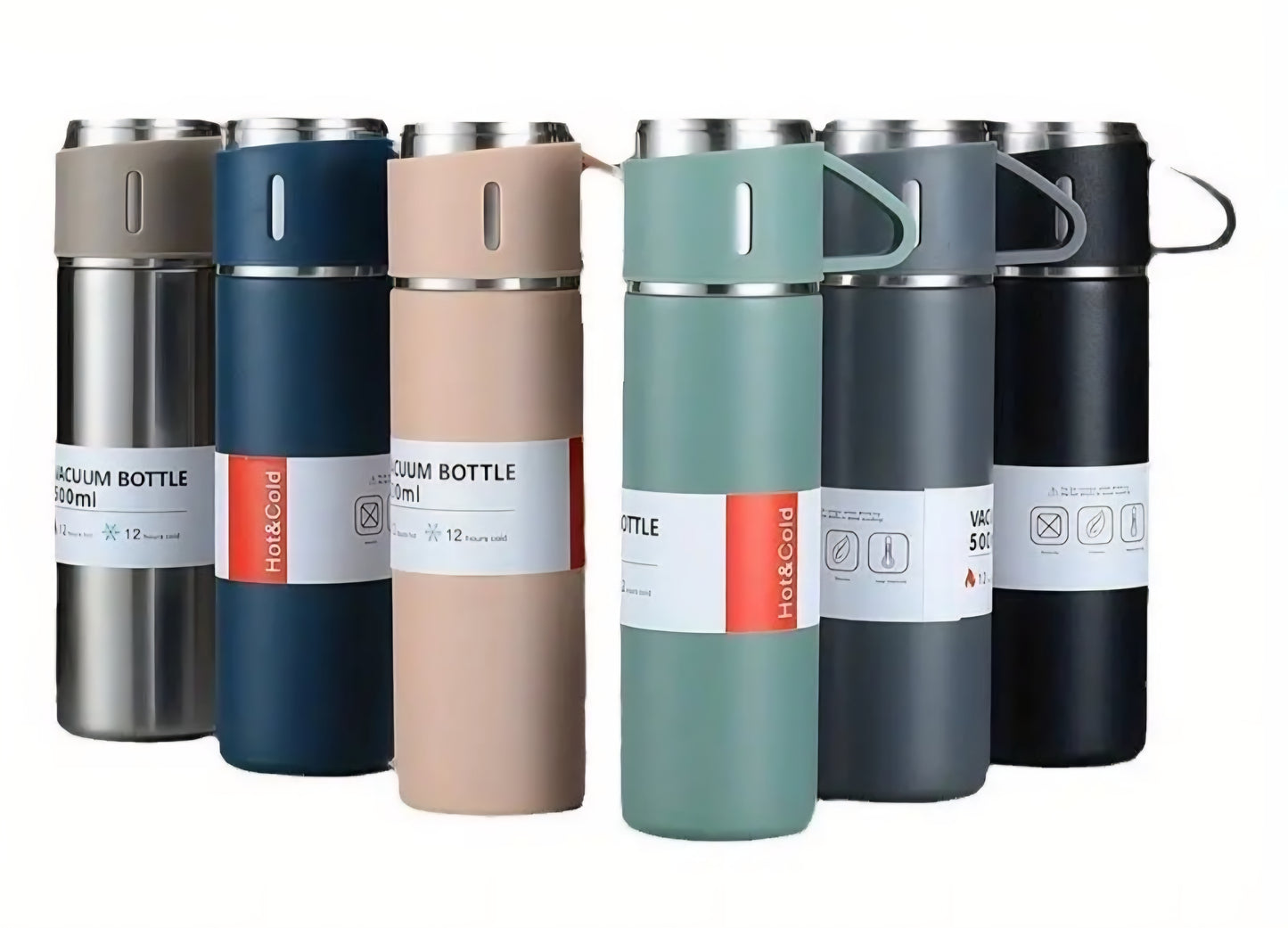 17oz SS Thermos Gift Set Blue