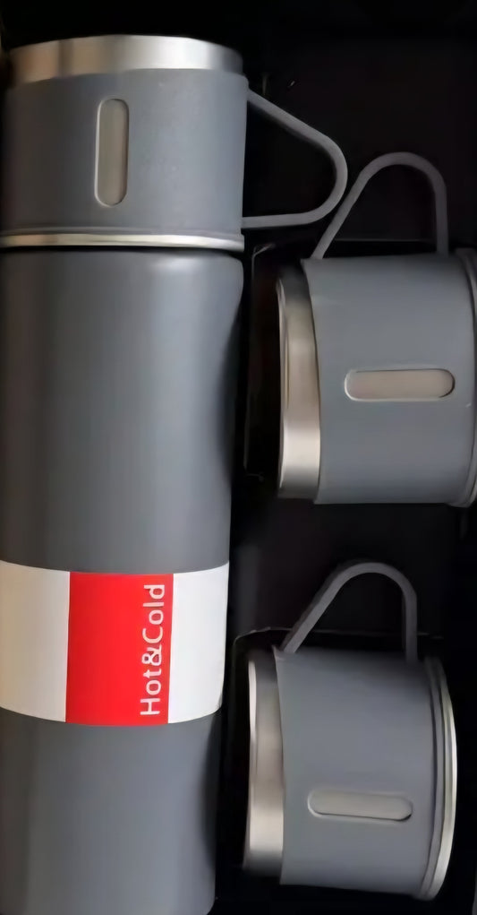 17oz SS Thermos Gift Set Gray